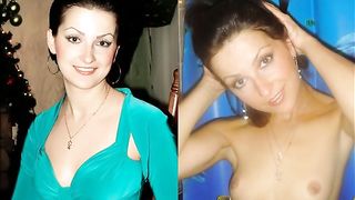 Нарезка с молодыми девушками, показывающими пилотки