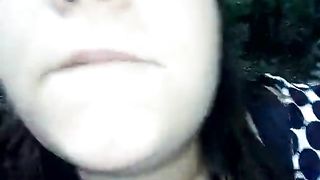 На природе в лесу поимел толстуху в волосатую манду